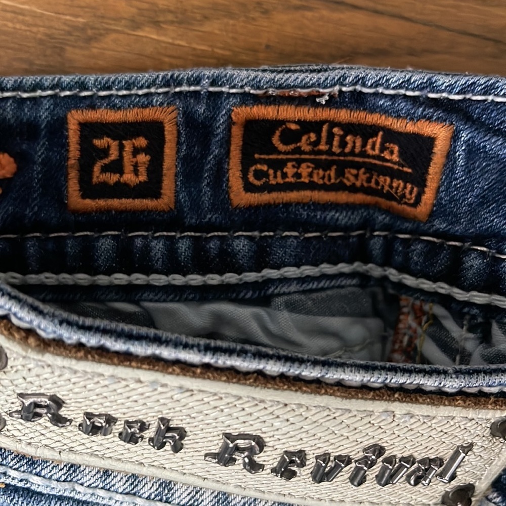 ROCK REVIVAL JEANS 26 | Celinda | NWOT | cuff and wear as capris - Picture 8 of 11